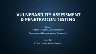 Comprehensive Guide to Vulnerability Assessment and Penetration Testing ...