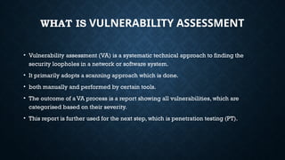 Comprehensive Guide to Vulnerability Assessment and Penetration Testing ...