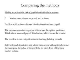 Value at risk powerpoint presentation with its methods | PPT