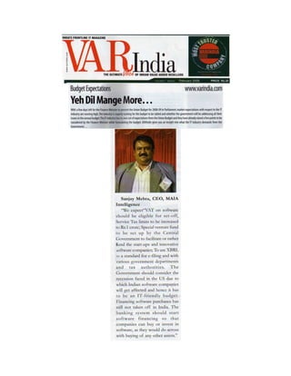 Var India Yeh Dil Mange More February 08 Issue