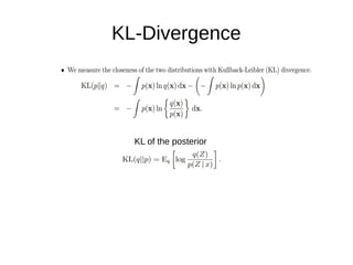 KL-Divergence
KL of the posterior
 