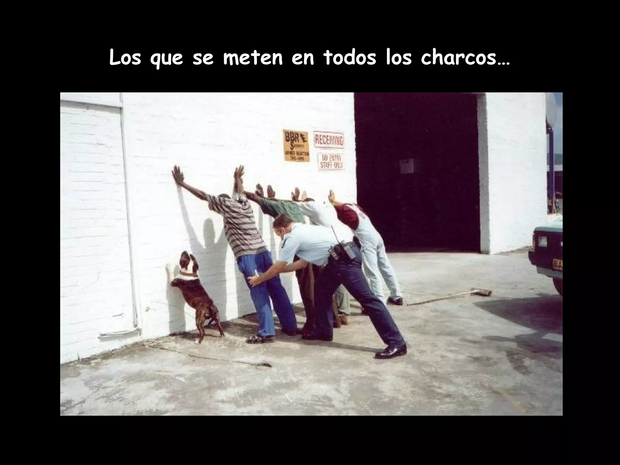 Los que se meten en todos los charcos…
 