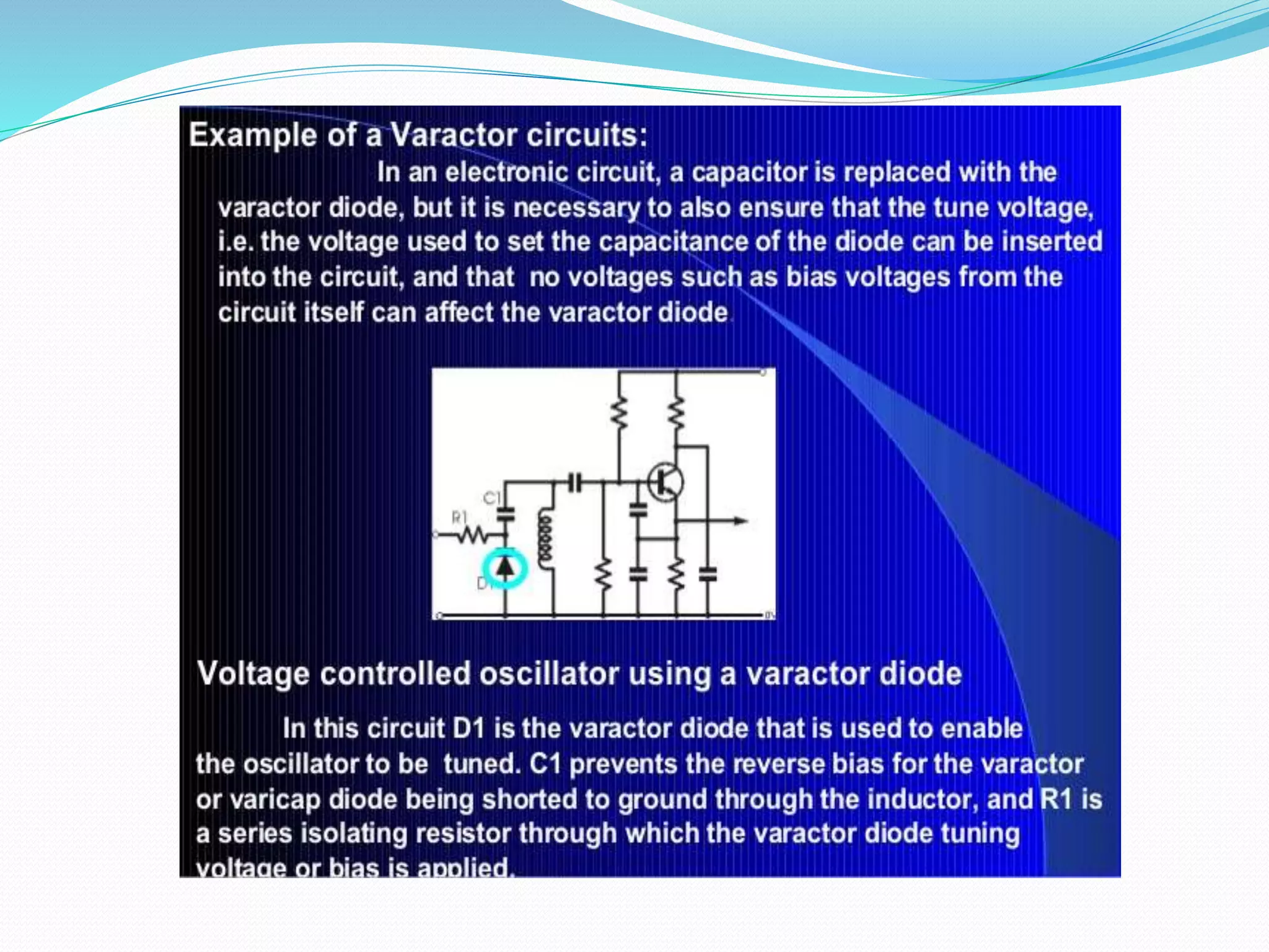 Varactor diode PPT