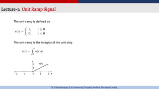 Unit Ramp Signal Graph Introduction to Signals and System-Electronics and Communication ...