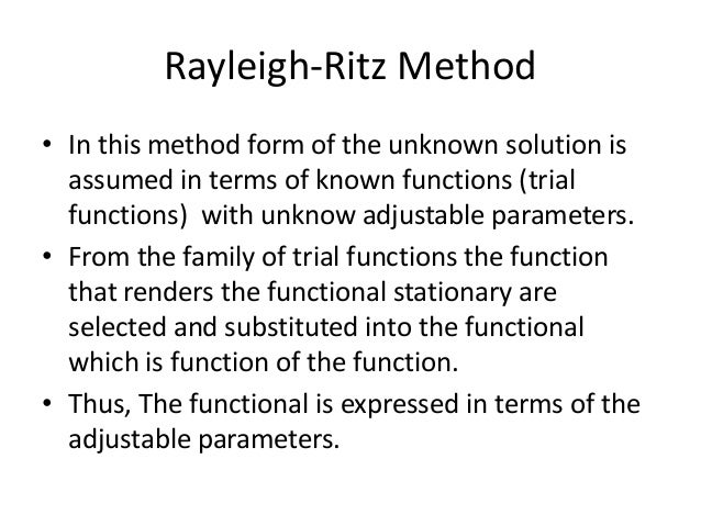 Varaiational Formulation Fem