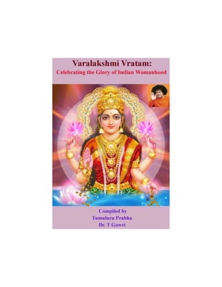 On वरलक्ष्मी व्रतं Varalakshmi Vratam