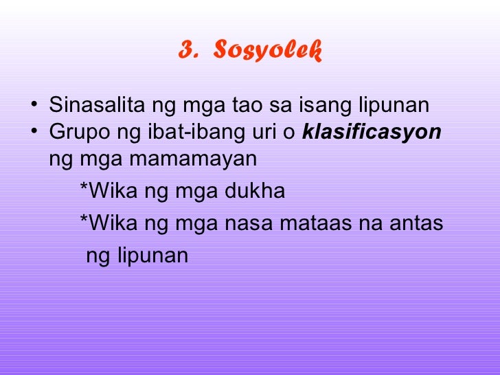 Halimbawa Ng Salitang Sosyolek At Ang Kahulugan Nito - Mobile Legends