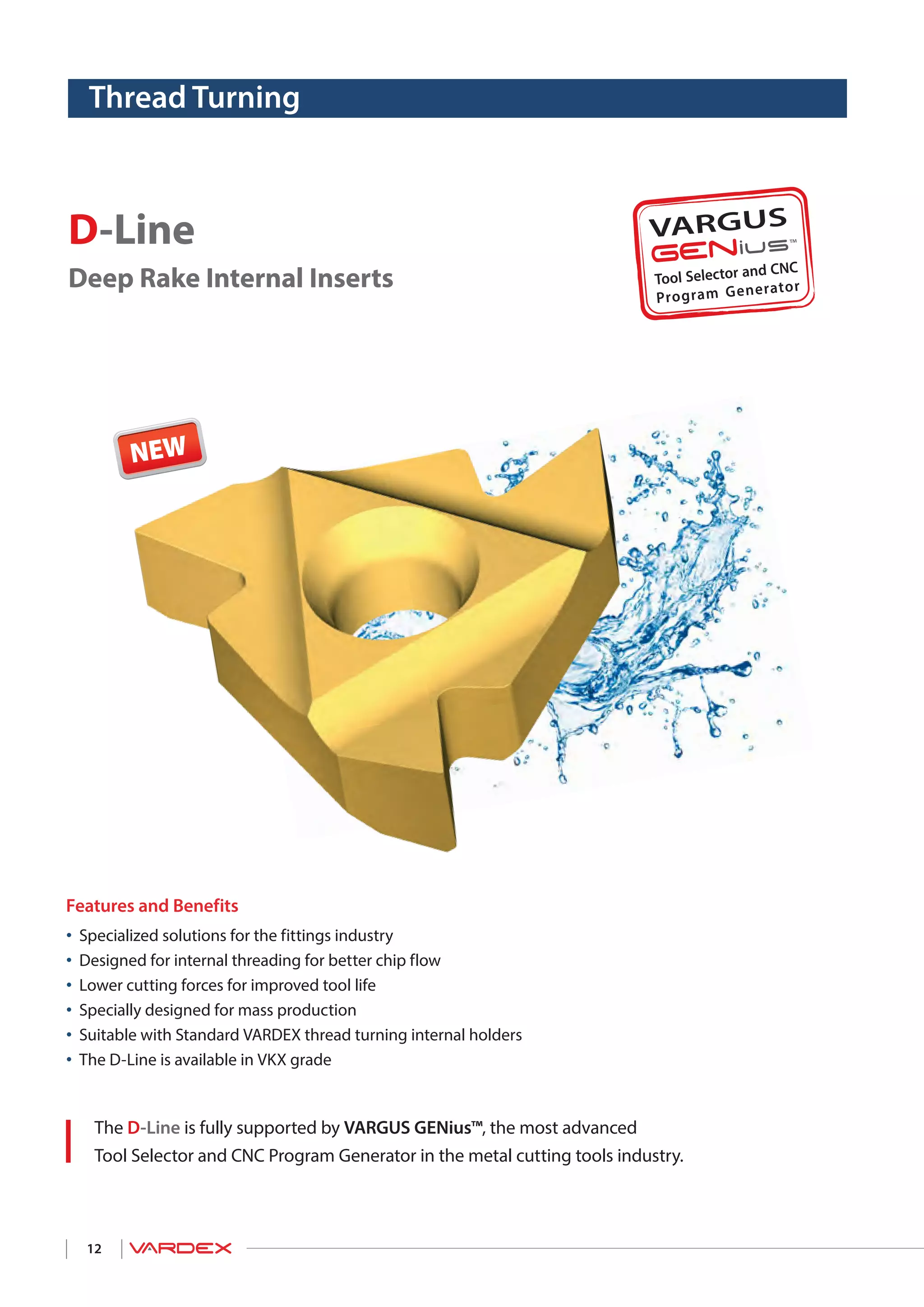Vardex Vargus cutting tool main catalog supplement ying 0818515451 PDF