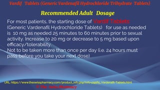 vardenafil hydrochloride generic