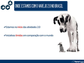 ONDE ESTAMOS COM O VAREJO 2.0 NO BRASIL



Estamos no início das atividades 2.0

Iniciativas tímidas em comparação com o mundo
 