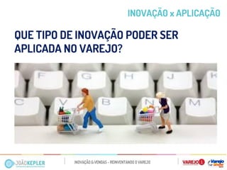 IN0VAÇÃ0 x APLICAÇÃ0 
QUE TIPO DE INOVAÇÃO PODER SER APLICADA NO VAREJO? 
 