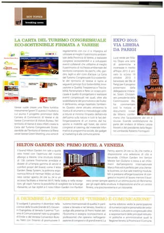 Varese Turismo Meeting e Congressi Novembre 2010