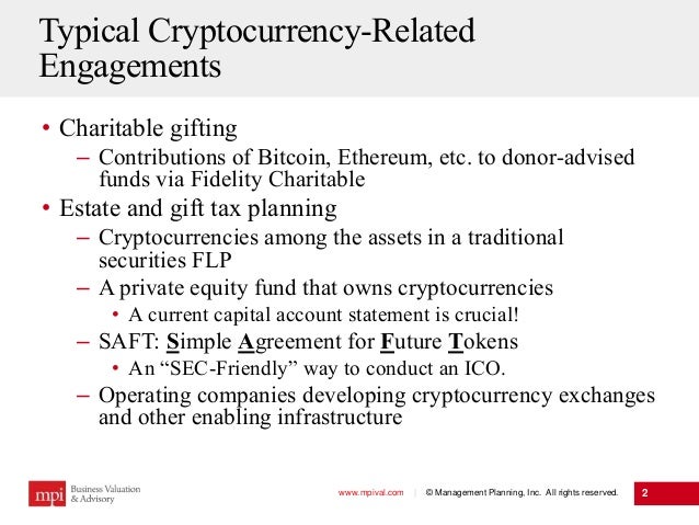 Valuation And Reporting Of Cryptocurrency On Income Gift And Estate