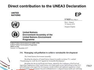 4
100COUNTRIES
Direct contribution to the UNEA3 Declaration
 