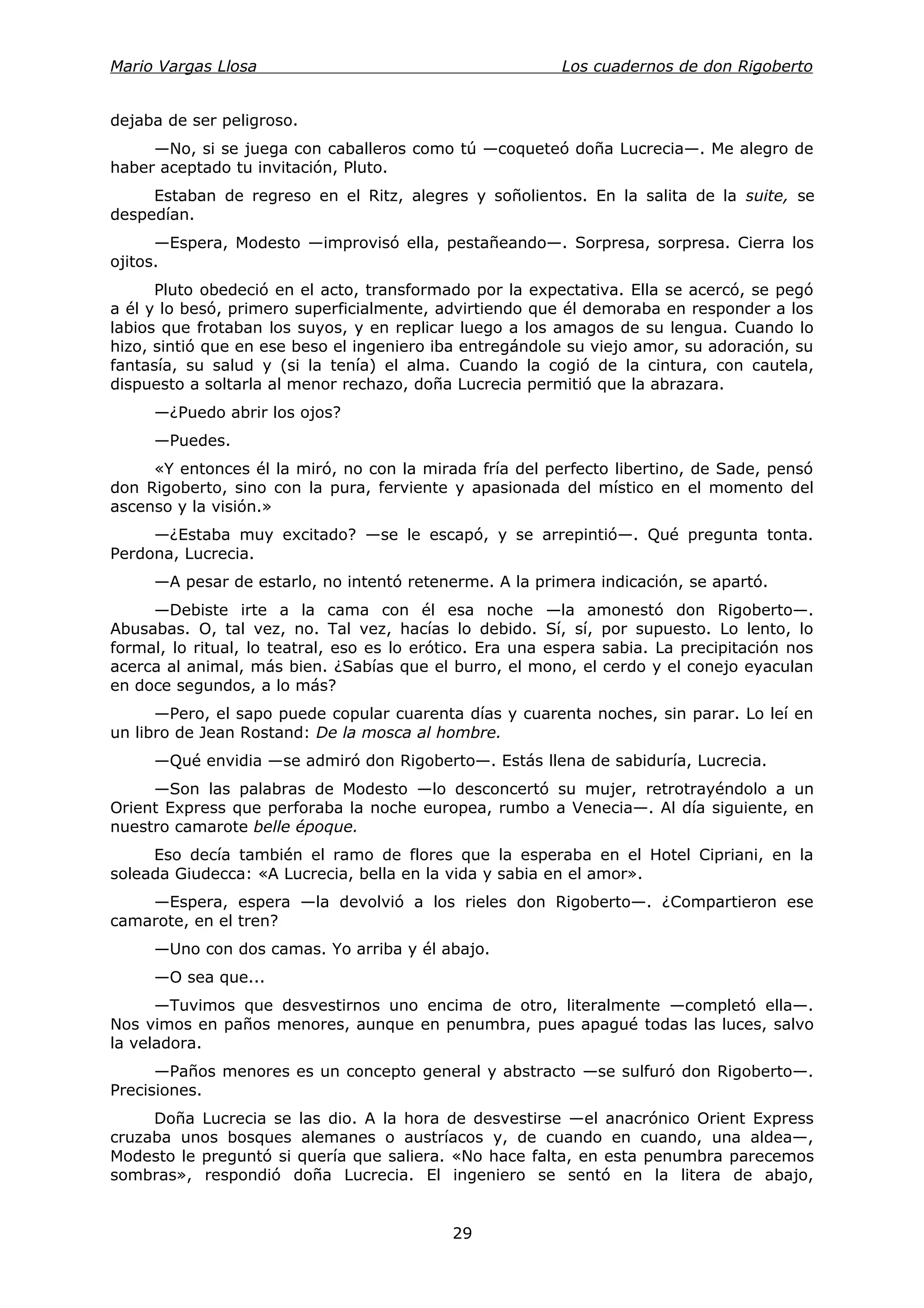 Vargas llosa, mario los cuadernos de don rigoberto Vargas llosa, mario los cuadernos de don rigoberto