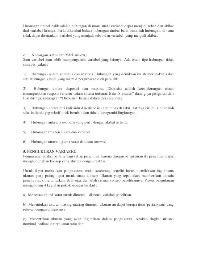 Variabel Metodologi Penelitian