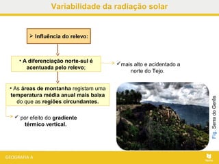 Variabilidade da radiaçã solar