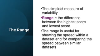 Variability, Skewness and Kurtosis in statistics | PPT