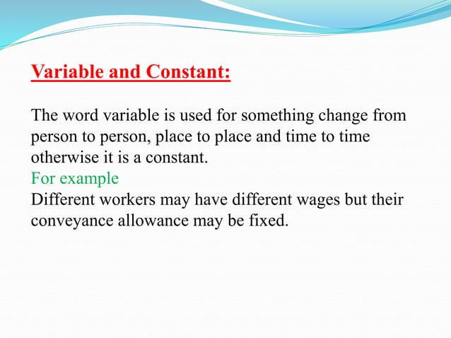 Variable and constant | PPT