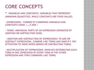 variable and constant.pptx for class vii | PPTX