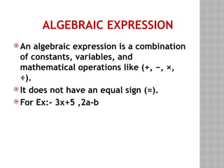 variable and constant.pptx for class vii | PPTX