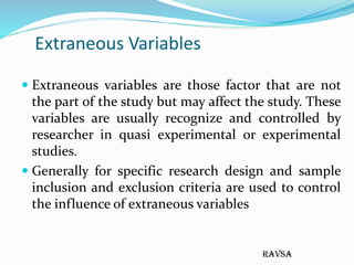 Research Variable and Research objective | PDF