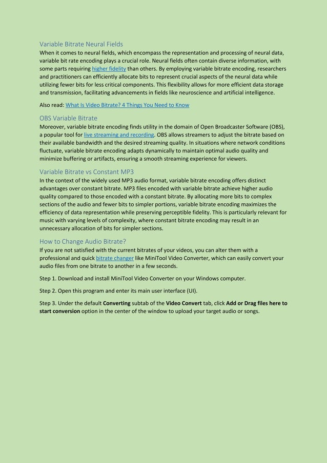 Variable Bitrate vs Constant Bitrate A Comparative Analysis in Audio