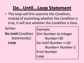 Variable, constant, operators and control statement | PPTX