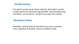 Variable costing & absorption costing | PPTX