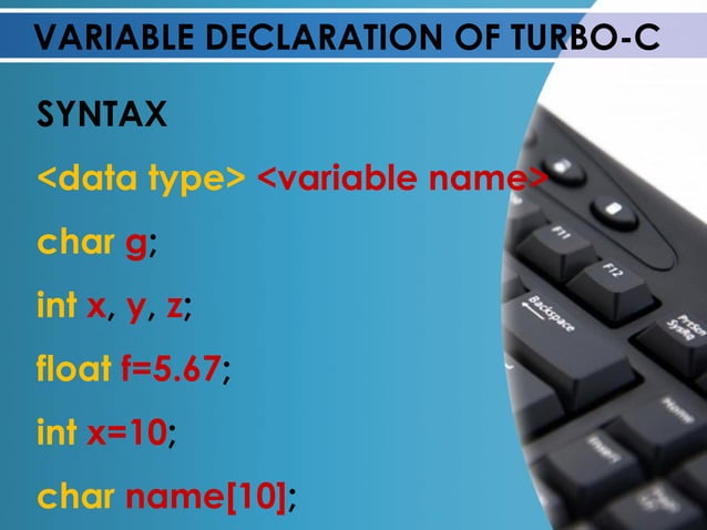 Variable declaration | PPT