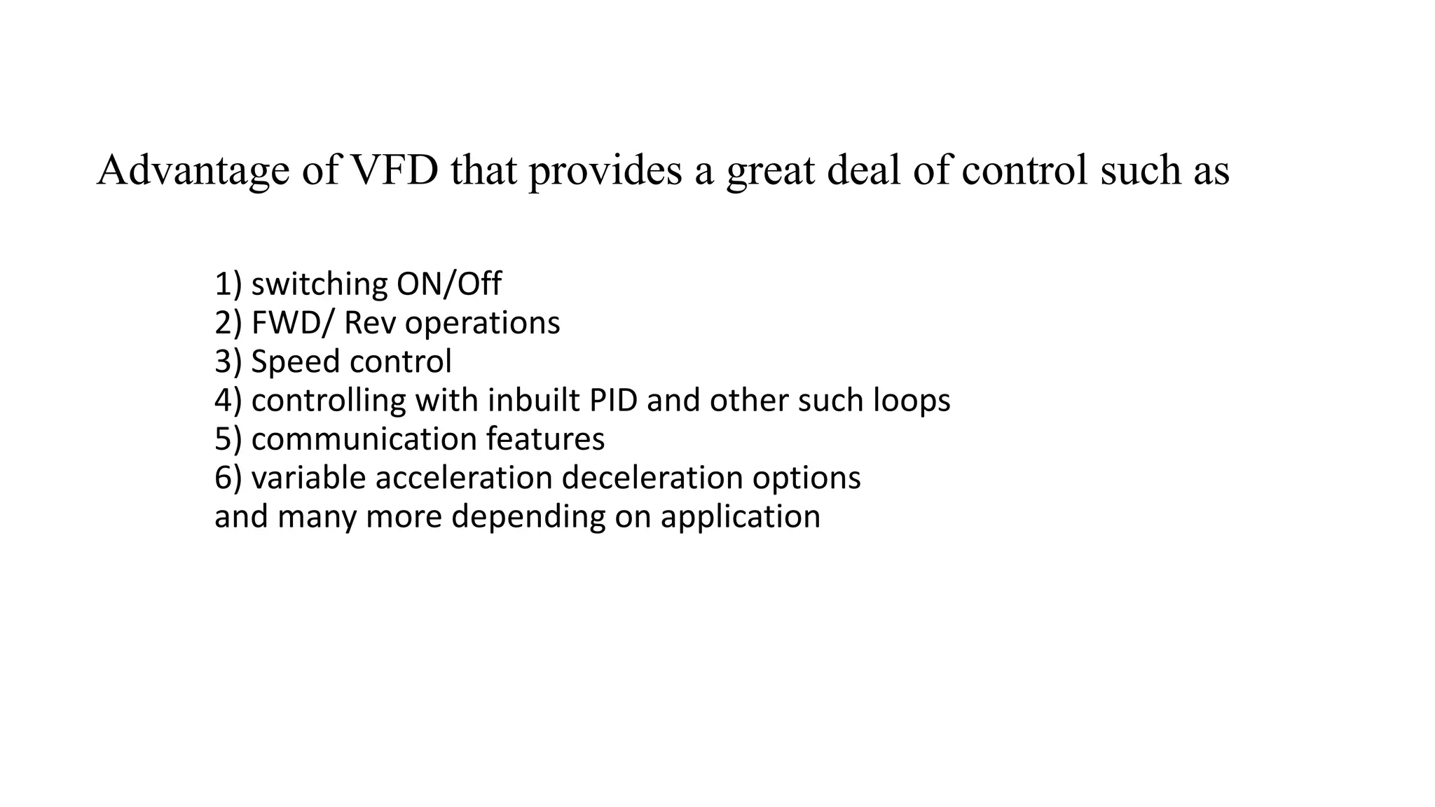 Variable frequency drive working and operation | PPTX