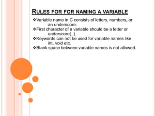 What is a Variable in C Language? | Variable Declaration and ...