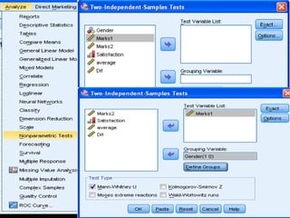 Variable inferential statistics