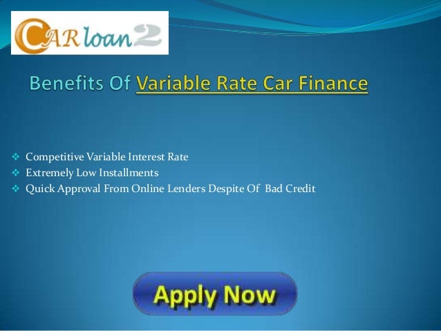 Variable Rate Car Loan