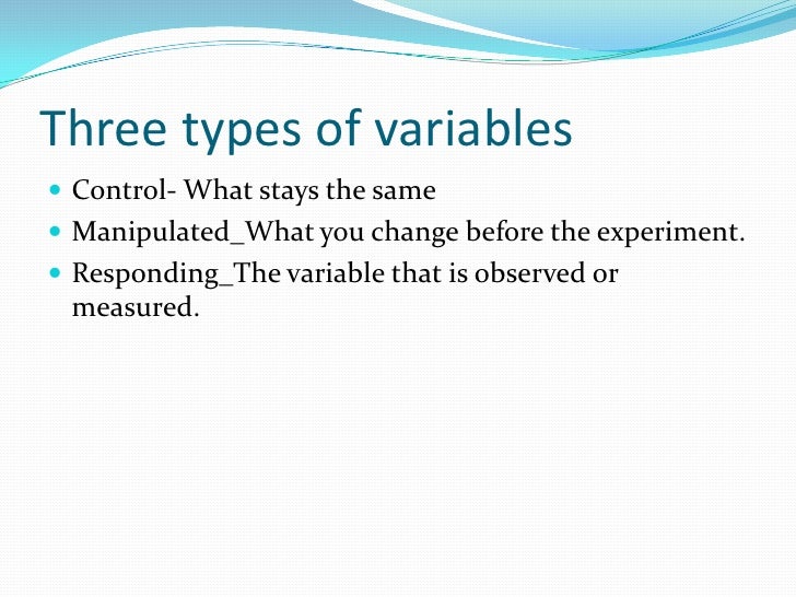 Variables
