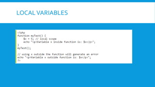 LOCALVARIABLES