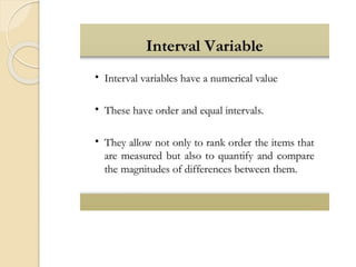 Variables
