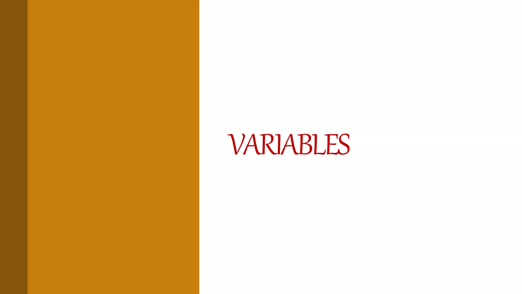 Variables | PPTX | Science