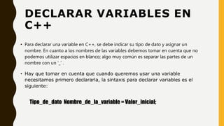VARIABLES | PPTX