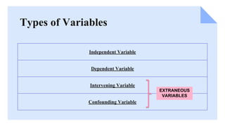 Variables types of variables in statistics | PDF