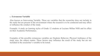 VARIABLES LESSON IN RESEARCH IN DAILY LIFE.pptx
