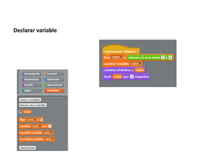Declarar variable
 