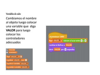 Variables scratch gabriel | PPTX