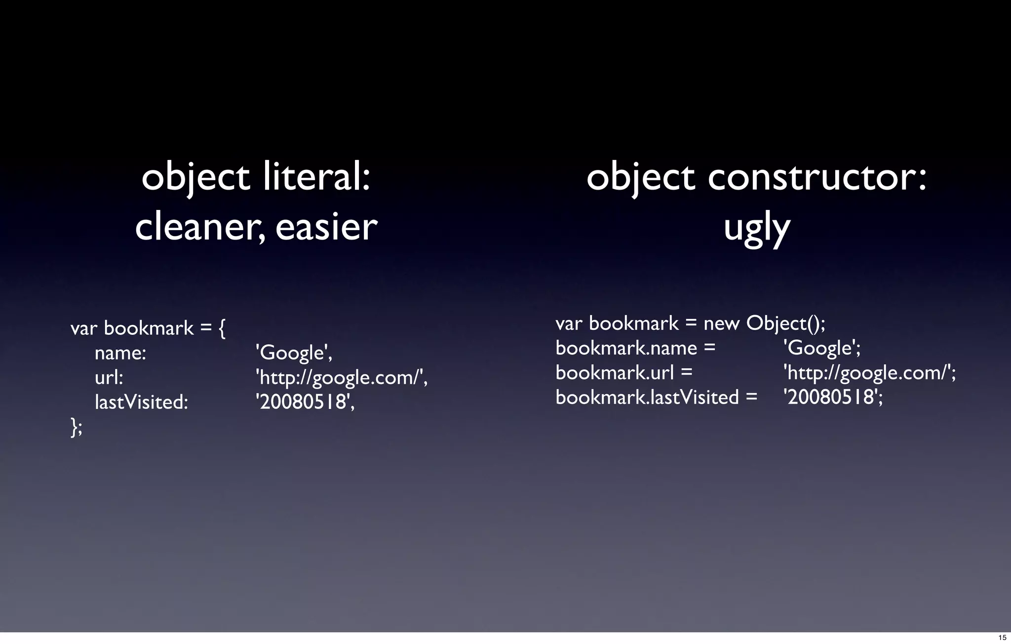 Javascript foundations: variables and types | PPT