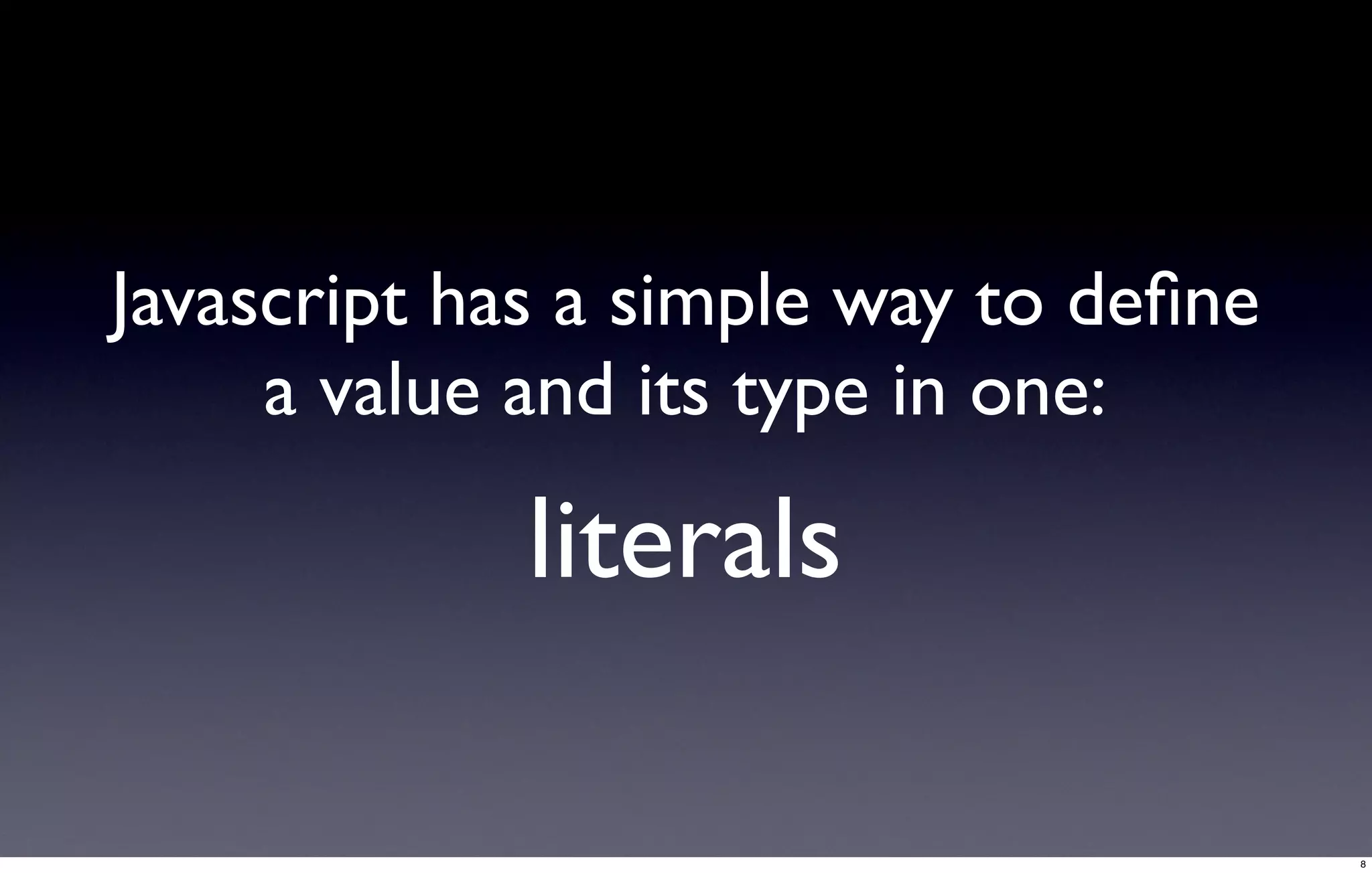 Javascript foundations: variables and types | PPT
