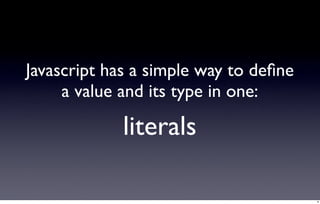 Javascript foundations: variables and types | PPT
