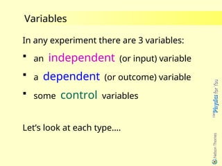 Variables and variable examples.... b.ppt