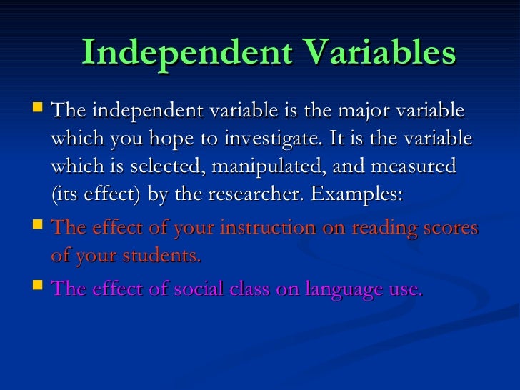 Variables And Measurement Scales