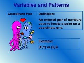 Variables and patterns vocabulary | PPT