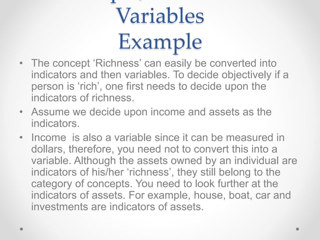 Variables & concepts | PPT | Science